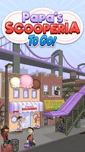Papa's Scooperia To Go! screenshot 1
