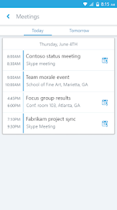 Skype for Business for Android screenshot 3