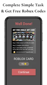 Get Robux Gift Card RedeemCode screenshot 4